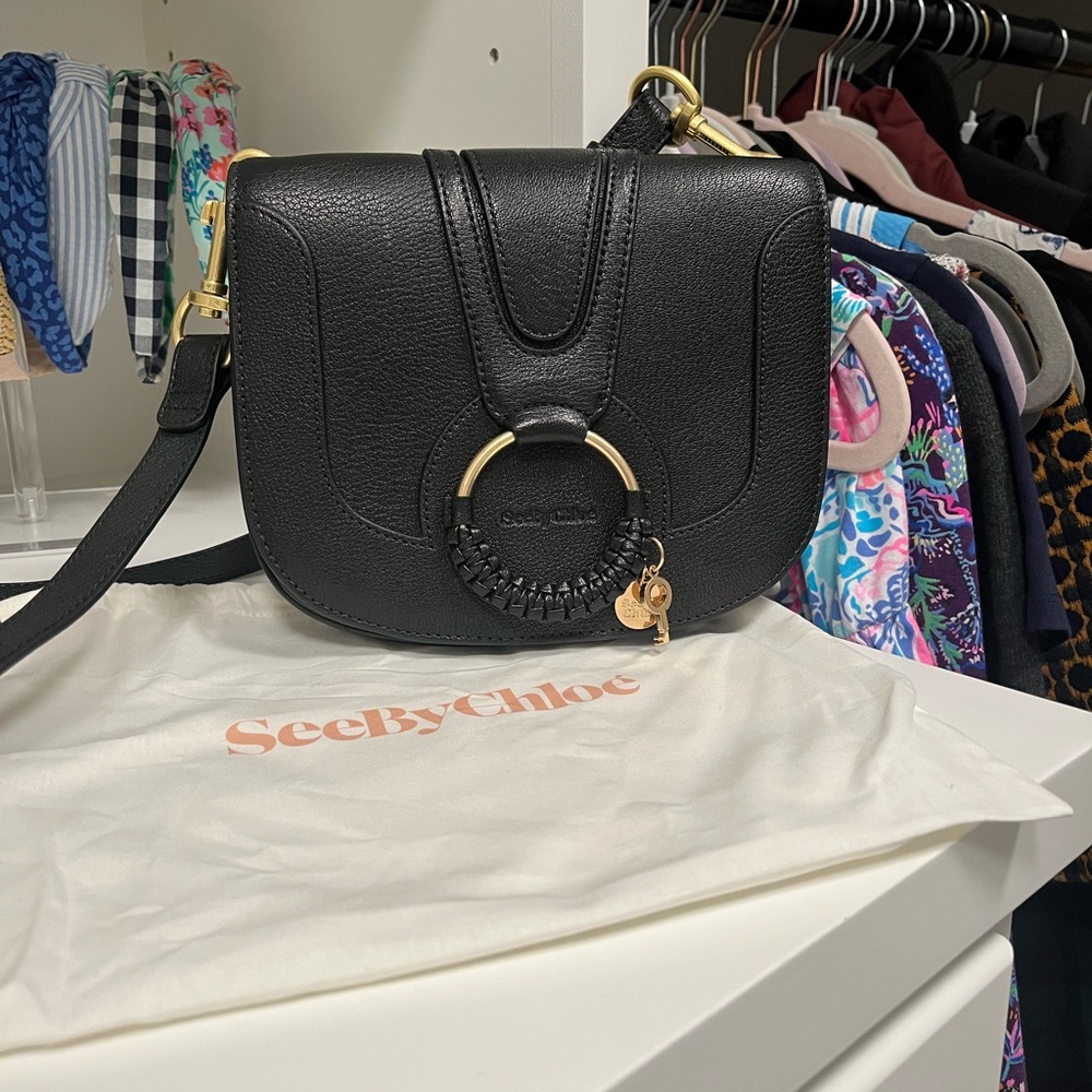 See By Chloe Black Leather Crossbody Bag